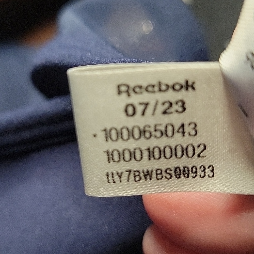 Reebok Women's Navy Lux Vector Sports Bra Size XL - Picture 5 of 8